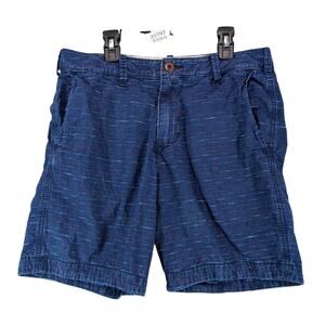 Hollister Beach Prep Fit Blue Multi Shorts Men's 30x7" Pockets Preppy Surfer Y2K